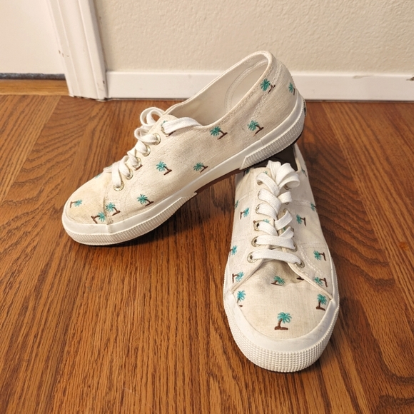 Superga xo Jennifer Meyer sneakers for women with palm trees patterns - Picture 1 of 10